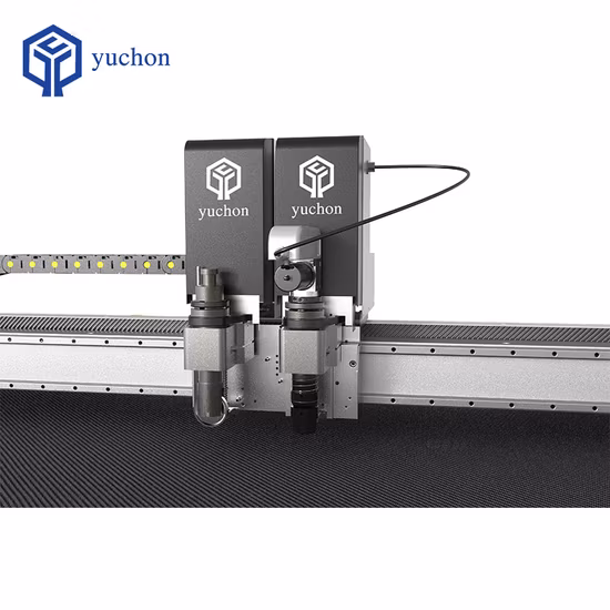 Automatischer CNC-Rundmesserschneider für Bekleidungsbekleidungsmuster, Vliesstoff, Textilstoff, Pelz/Leinwand, PVC, digitale Oszilliermesser-Schneidemaschine, Fabrikpreise